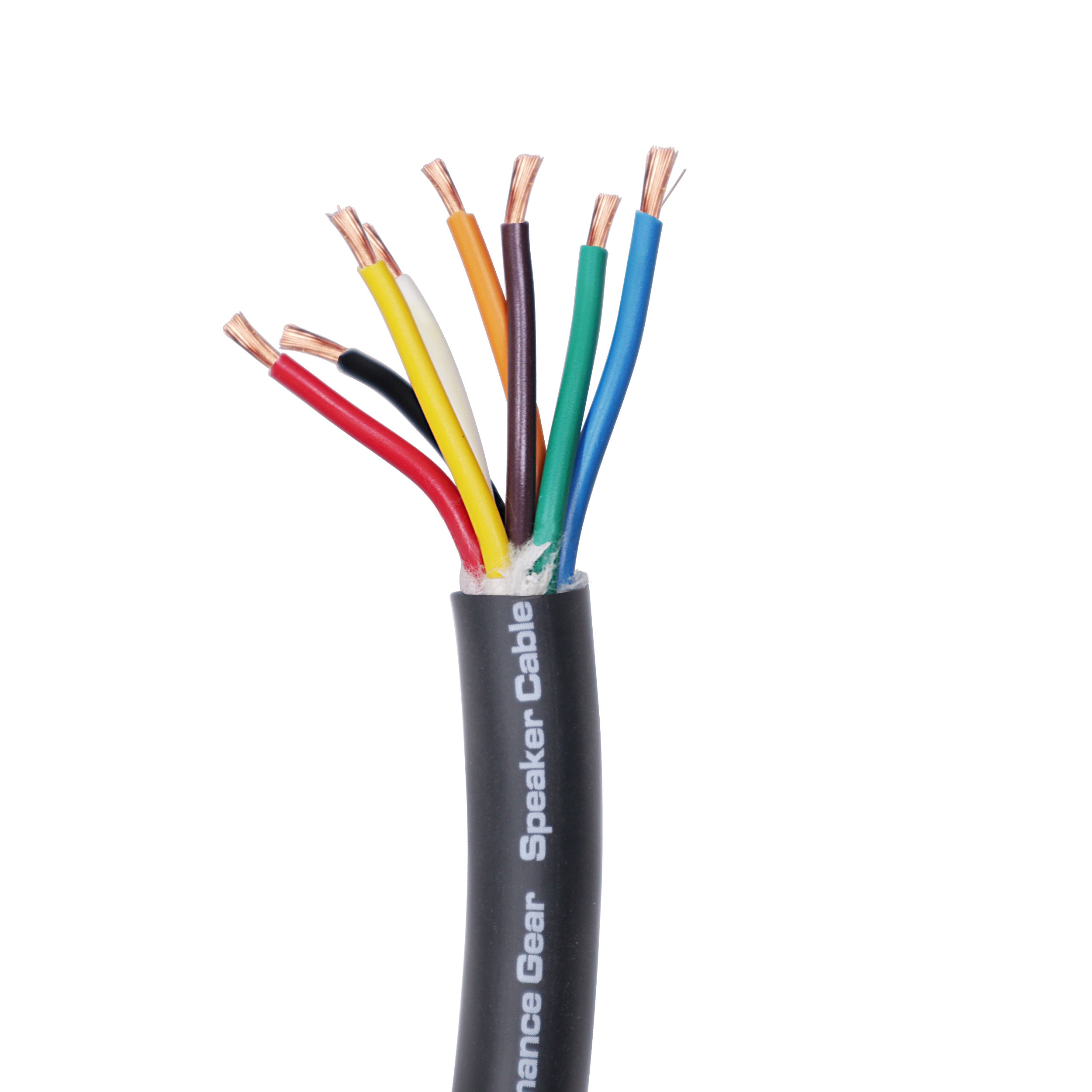 ProX 100 Ft. 12 AWG 8 Conductor Hybrid Passive Speaker Cable Wire Bulk Cable Spool Black