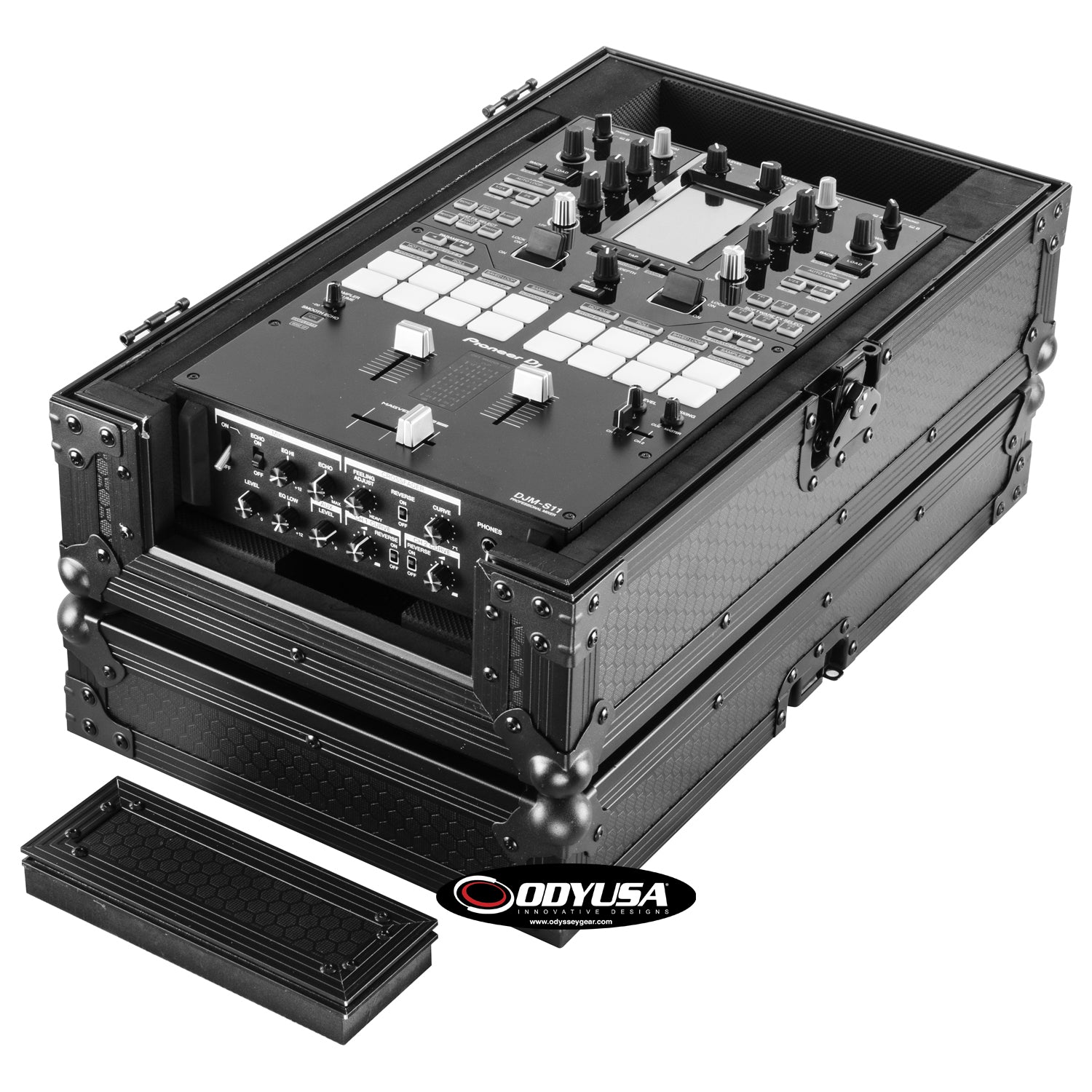 Odyssey 810080 -  Industrial Board Case Fitting Most 10″ DJ Mixers
