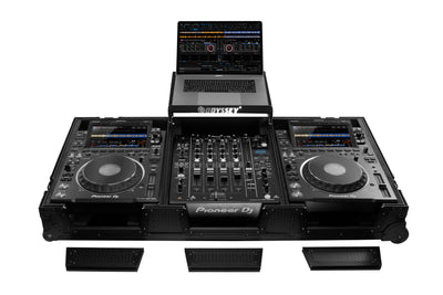 Odyssey 810141 -  Industrial Board Glide Style Case Fitting Most 12″ DJ Mixers and Two Pioneer CDJ-3000