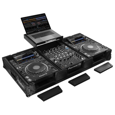Odyssey 810141 -  Industrial Board Glide Style Case Fitting Most 12″ DJ Mixers and Two Pioneer CDJ-3000