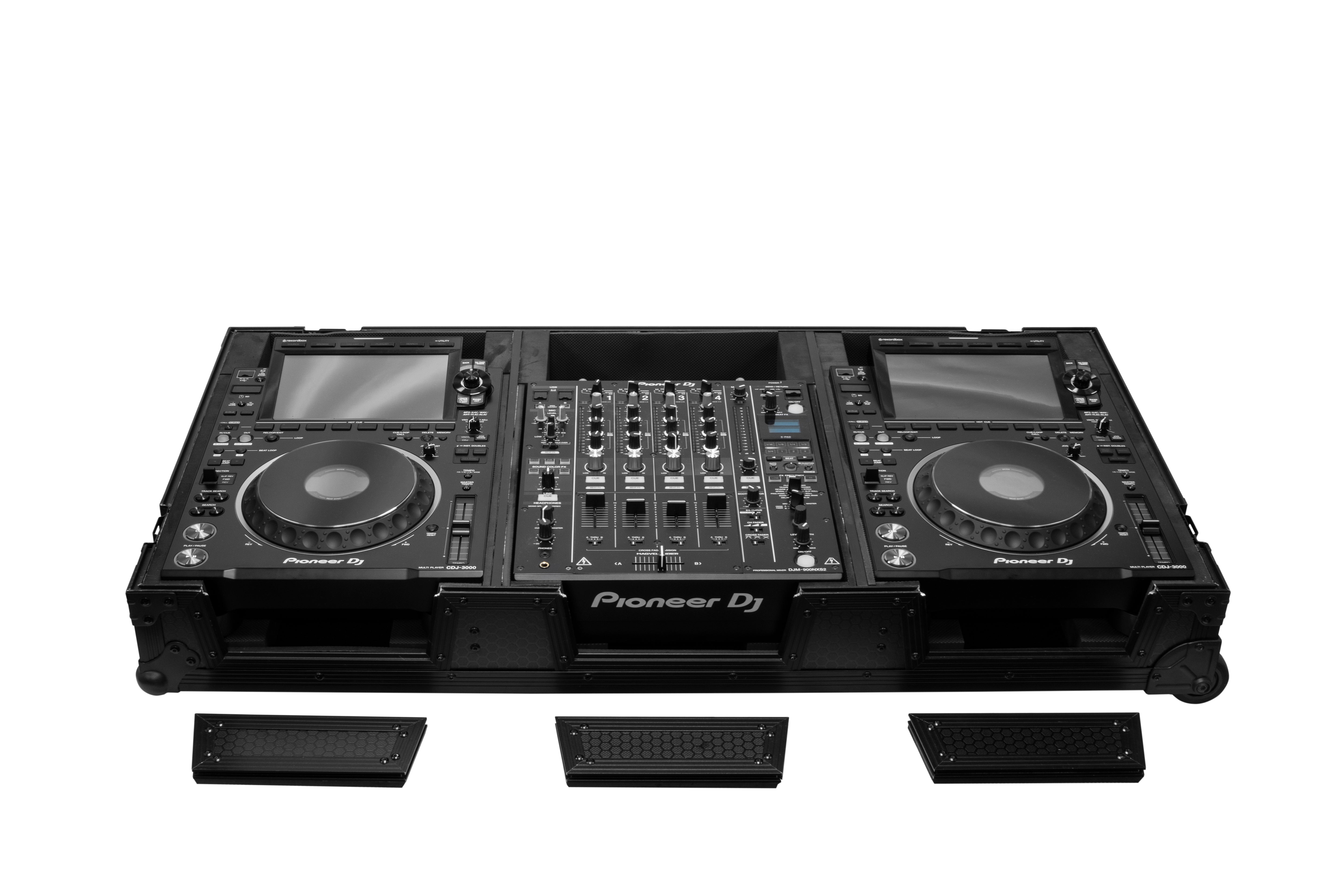 Odyssey 810158 -  Industrial Board Case Fitting Most 12″ DJ Mixers and Two Pioneer CDJ-3000
