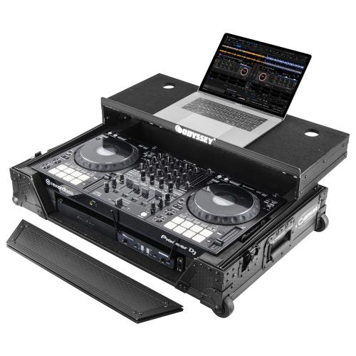 Odyssey 810271 - Custom Fit for Pioneer DDJ-1000 Industrial Board Glide Style 1U Case with Wheels