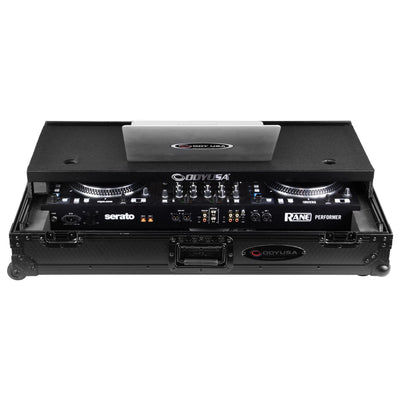 Odyssey 810394 - Rane Performer I-Board 1U Flight Case with Glide Style Laptop Platform and Wheels