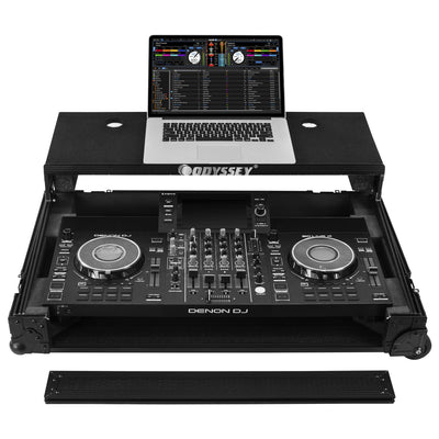 Odyssey 810SC4M - Denon DJ SC LIVE 4 I-Board Flight Case with Glide Style Laptop Platform