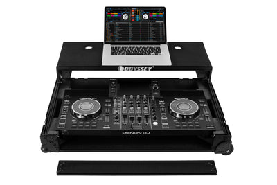Odyssey 810SC4M - Denon DJ SC LIVE 4 I-Board Flight Case with Glide Style Laptop Platform