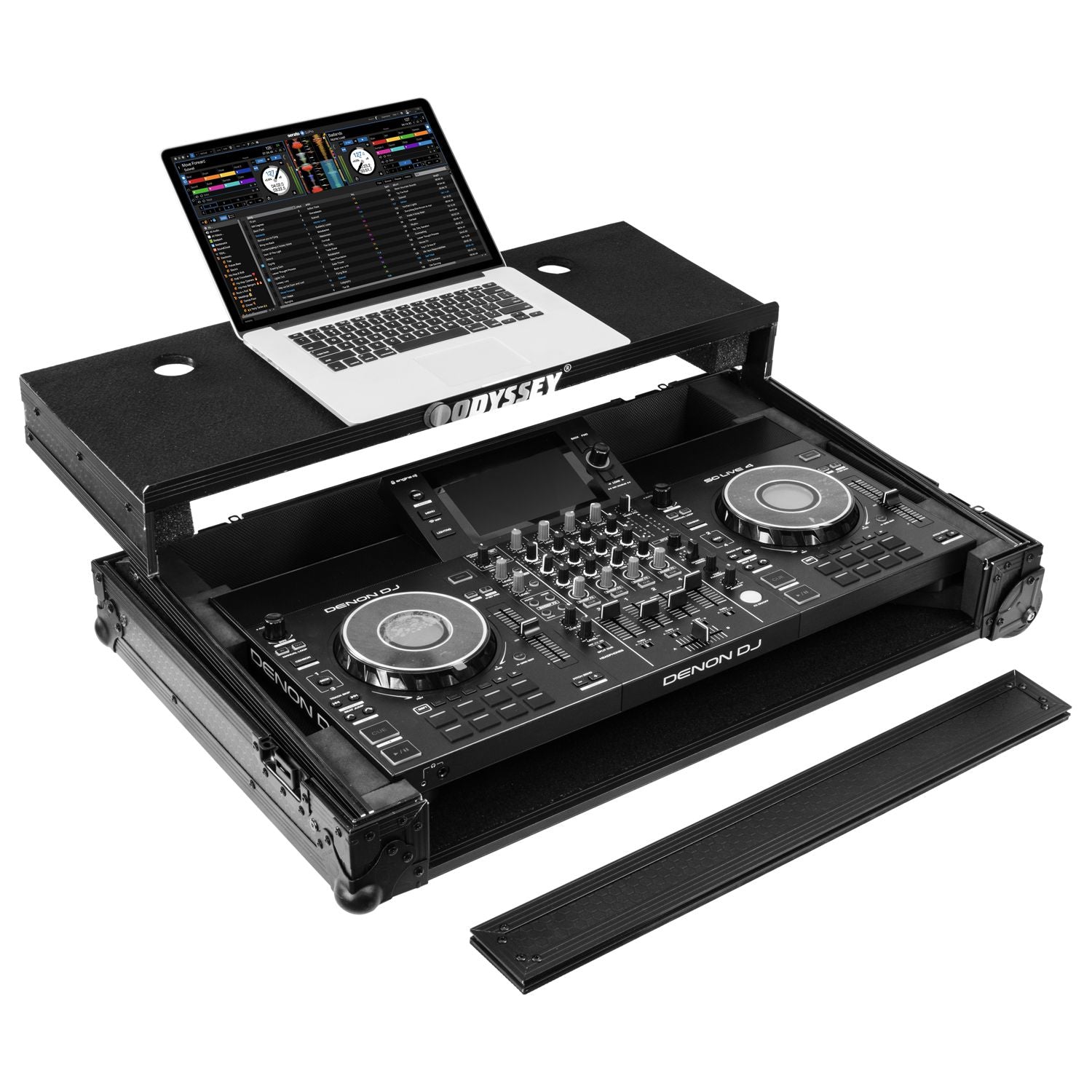 Odyssey 810SC4M - Denon DJ SC LIVE 4 I-Board Flight Case with Glide Style Laptop Platform