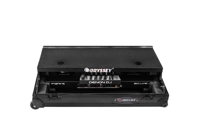 Odyssey 810SC4M - Denon DJ SC LIVE 4 I-Board Flight Case with Glide Style Laptop Platform