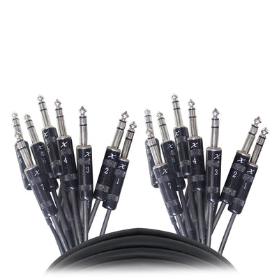ProX 10 Ft. 8-Channel TRS-M to TRS-M Balanced Snake Cable