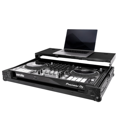Headliner HL10012 - Pitch Black Flight Case for DDJ-FLX10 W/ Laptop Platform