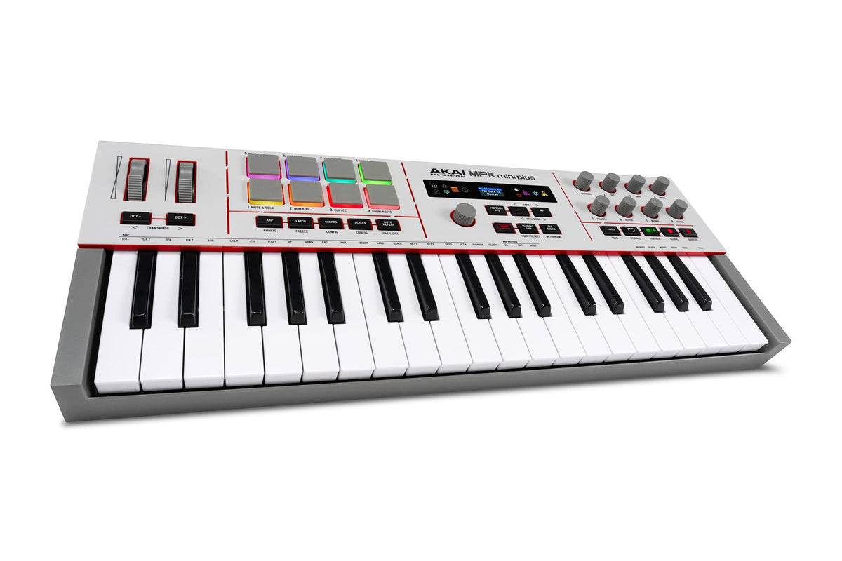 Akai Professional MPK Mini Plus II - 37-Key Mini Keyboard with Advanced Connections and Controls.