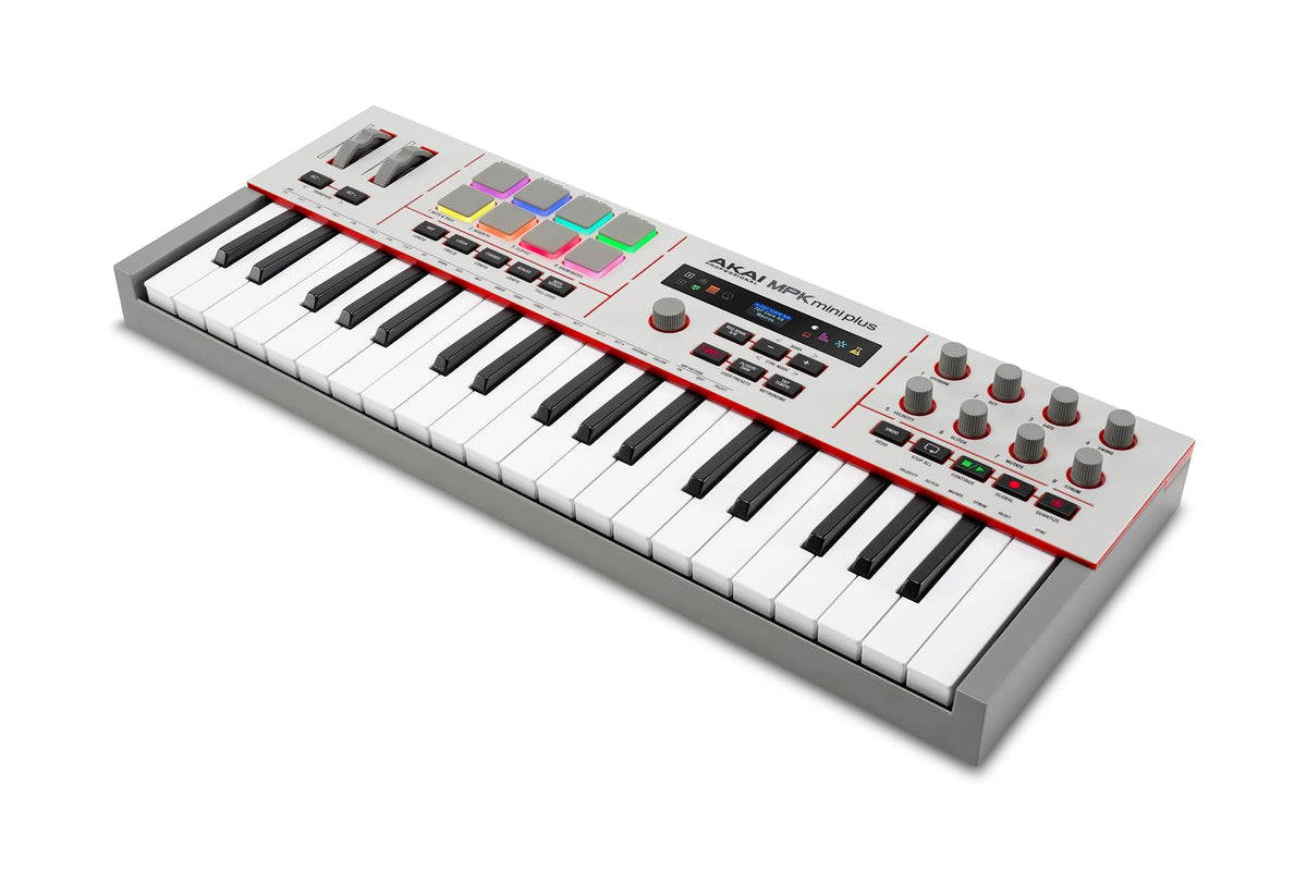 Akai Professional MPK Mini Plus II - 37-Key Mini Keyboard with Advanced Connections and Controls.