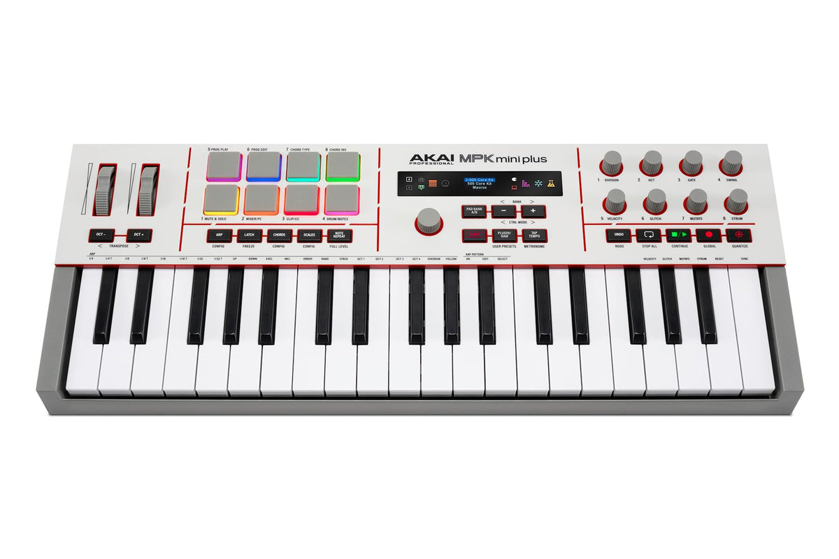 Akai Professional MPK Mini Plus II - 37-Key Mini Keyboard with Advanced Connections and Controls.
