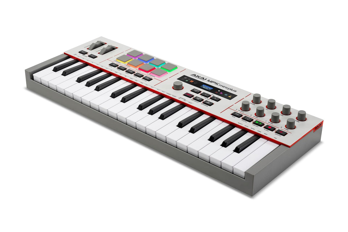 Akai Professional MPK Mini Plus II - 37-Key Mini Keyboard with Advanced Connections and Controls.
