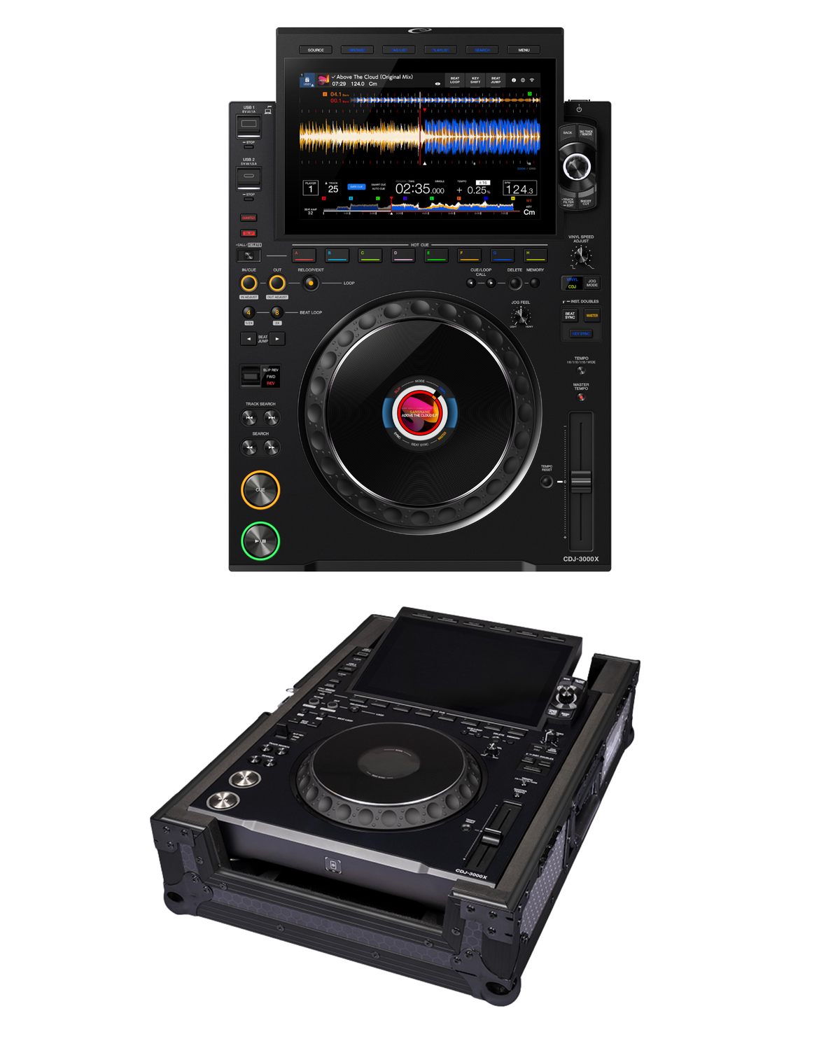 AlphaTheta CDJ-3000X + Headliner HL10208 Case Bundle