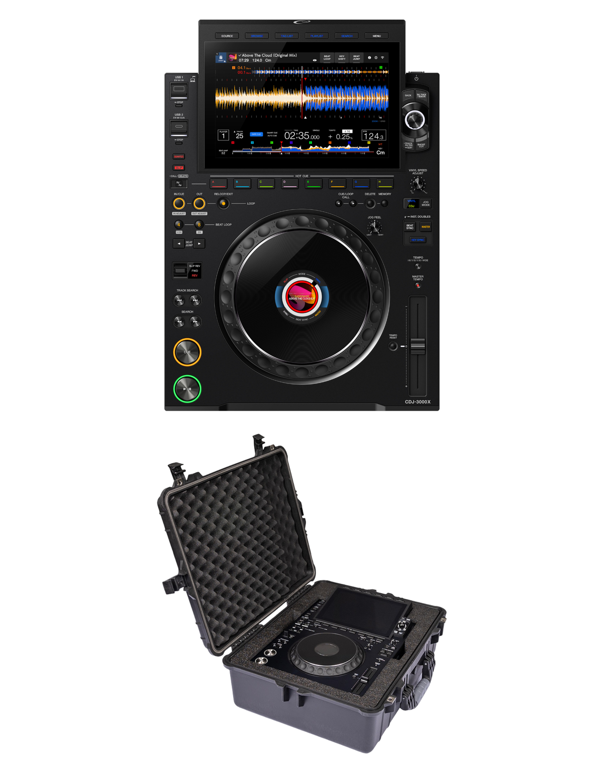 AlphaTheta CDJ-3000X + Headliner HL14000 Case Bundle