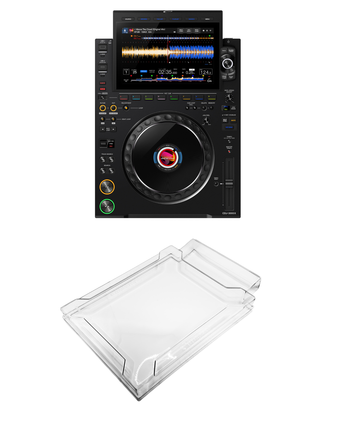 AlphaTheta CDJ-3000X + Odyssey AGSCDJ3000X Cover Bundle