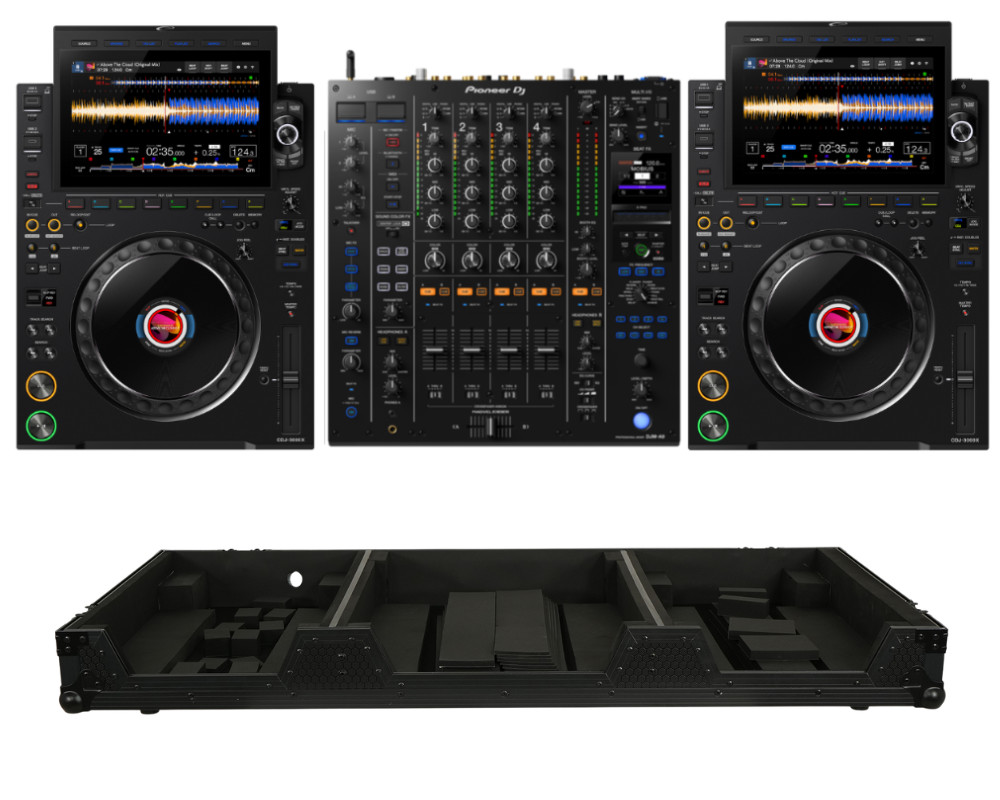 AlphaTheta CDJ-3000X + Pioneer DJ DJM-A9 + ProX XS-CDM3KV10A9 WBL Case Bundle