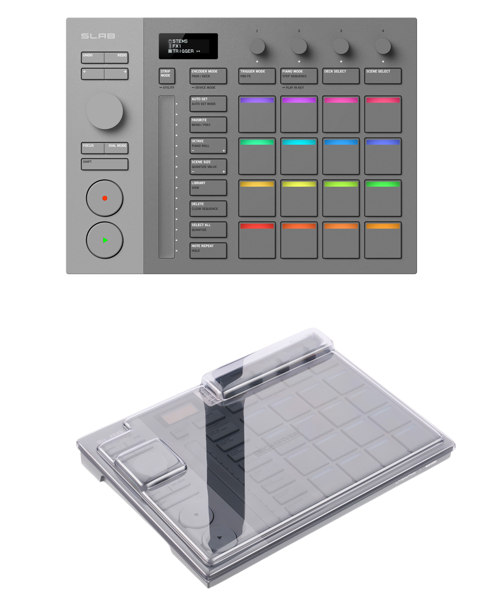 AlphaTheta SLAB + Decksaver DS-PC-SLAB Cover Bundle