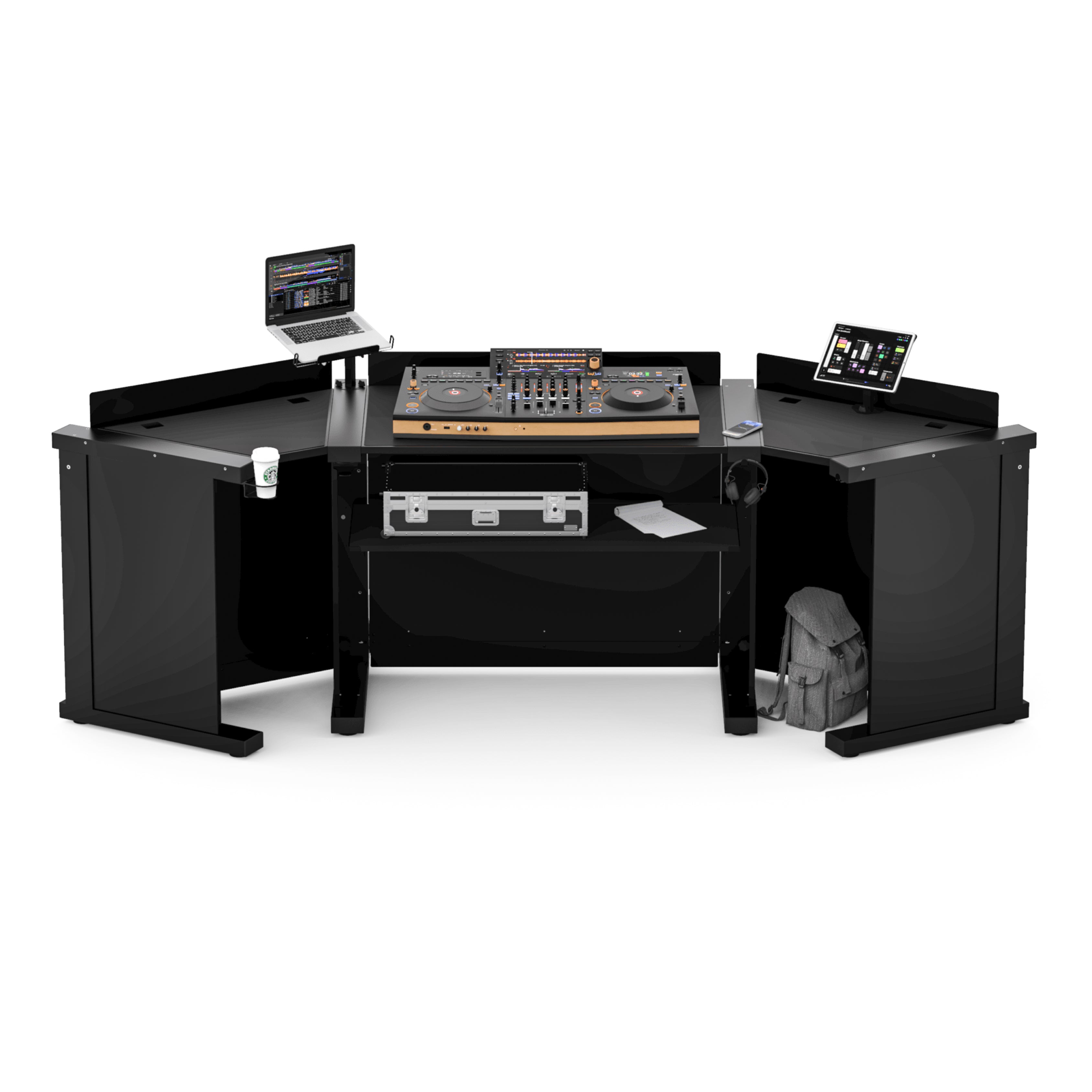 ProX BLACK B3 PLUS Extension Pack for Humpter B3 DJ Workstation - Left and Right Add-Ons Only