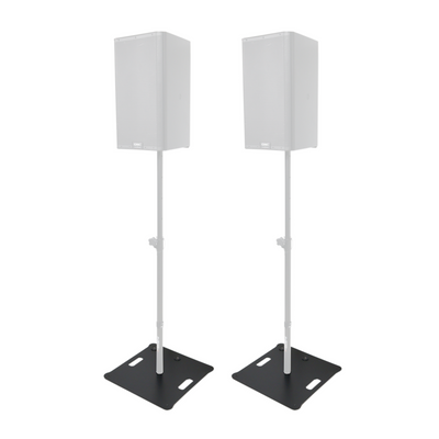 ProX Pair of Polaris Base Plates – 2 Heavy-Duty Speaker Pole Base Plates in Black
