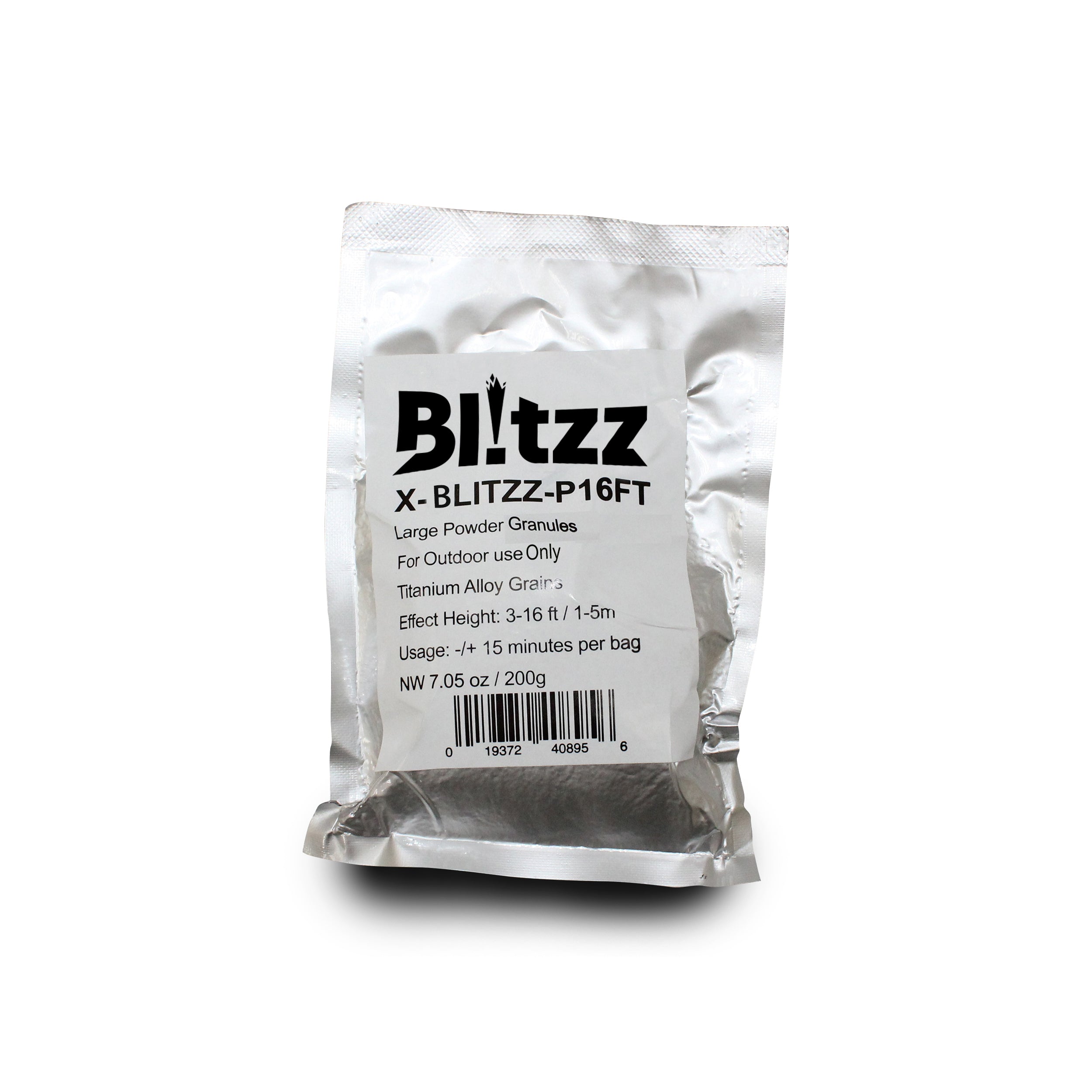 ProX Blitzz Large Powder Cold Spark Effect Granules For Outdoor use Only Titanium Alloy Grains Effect Height: 3-16ft 1-5m