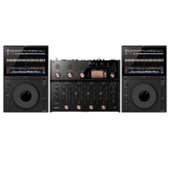 AlphaTheta CDJ-1500X Media Players + AlphaTheta euphonia Mixer Bundle.