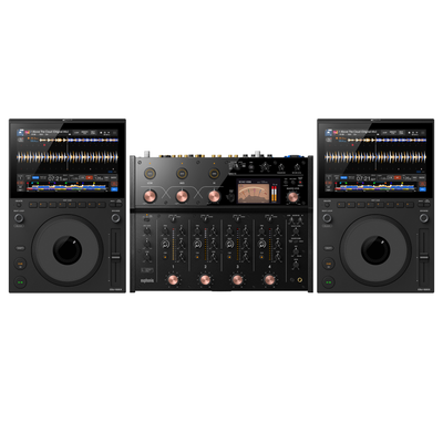AlphaTheta CDJ-1500X Media Players + AlphaTheta euphonia Mixer Bundle