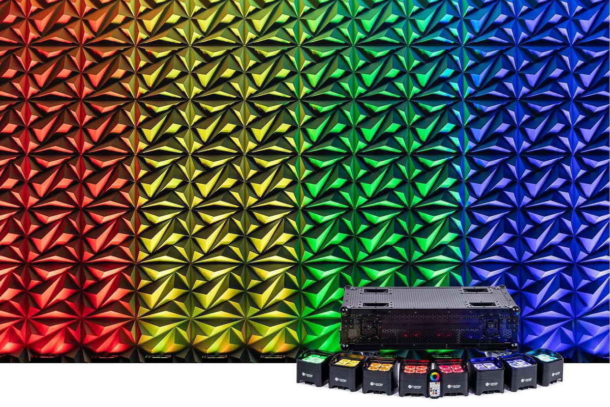 Colorkey MobilePar Mini HEX 4 MKII - 8-Pack with Charging Road Case