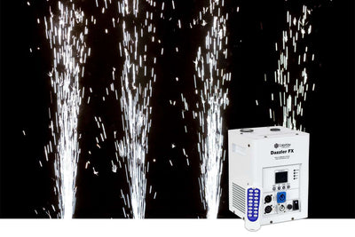 Colorkey Dazzler FX MKII Cold Spark Machine (White) - 600W Wireless Spark Fountain