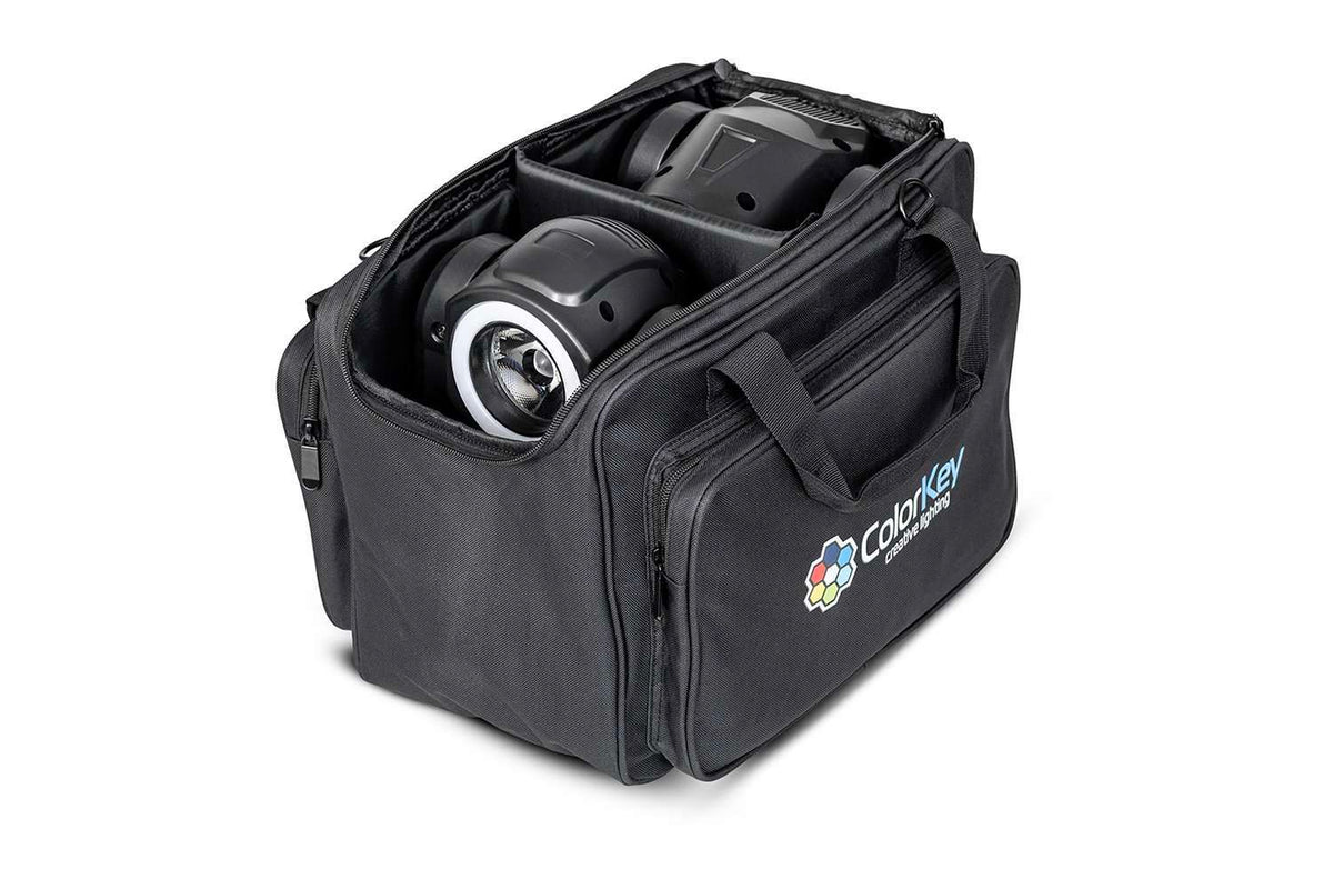 Colorkey 2-pc Mini Moving Head Bag - Padded Carry Bag for Two Fixtures