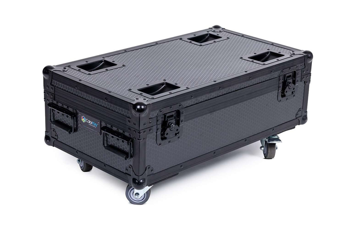 Colorkey MobilePar Pro HEX 6 Charging Road Case - Holds and Charges 8