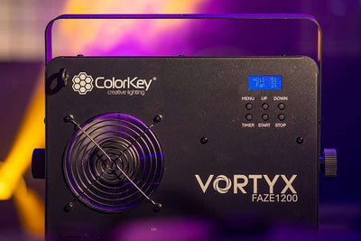 Colorkey Vortyx Faze 1200 - 1200W Faze Machine with DMX and RF Remote