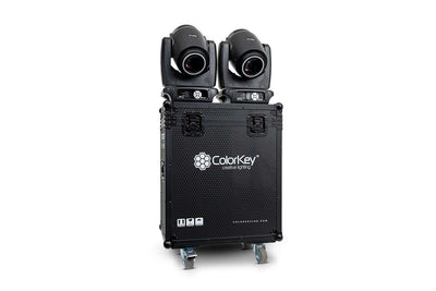 Colorkey Flight Case for Creator BSW 1200 - 2-Fixture Road Case with Casters