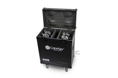Colorkey Flight Case for Creator BSW 1200 - 2-Fixture Road Case with Casters