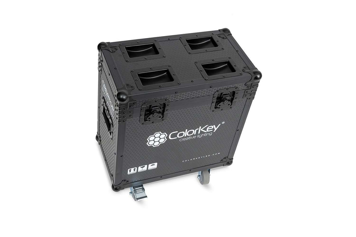 Colorkey Flight Case for Creator BX7 Wash - 2-Fixture Road Case with Casters
