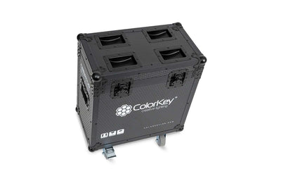 Colorkey Flight Case for Creator BX7 Wash - 2-Fixture Road Case with Casters