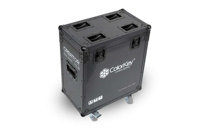 Colorkey Flight Case for Creator Beam 150 - 2-Fixture Road Case with Casters