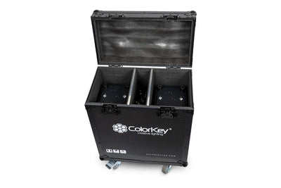 Colorkey Flight Case for Creator Spot 250 - 2-Fixture Road Case with Casters
