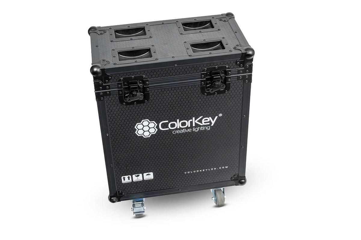 Colorkey Flight Case for Creator Spot 250 - 2-Fixture Road Case with Casters