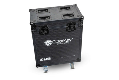 Colorkey Flight Case for Creator Spot 250 - 2-Fixture Road Case with Casters