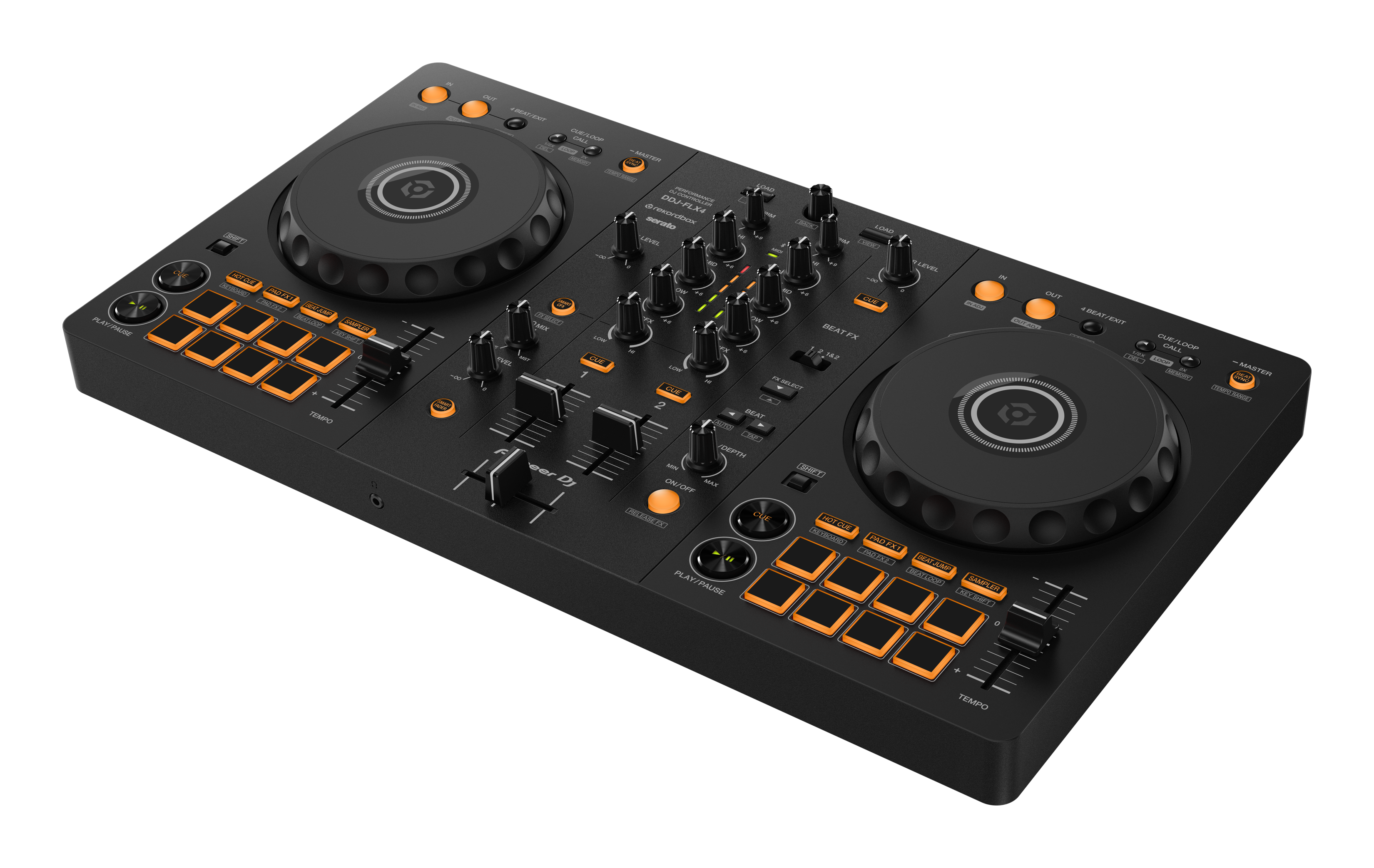 Pioneer DJ DDJ-FLX4 - 2-Channel DJ Controller for Rekordbox and Serato - Open Box