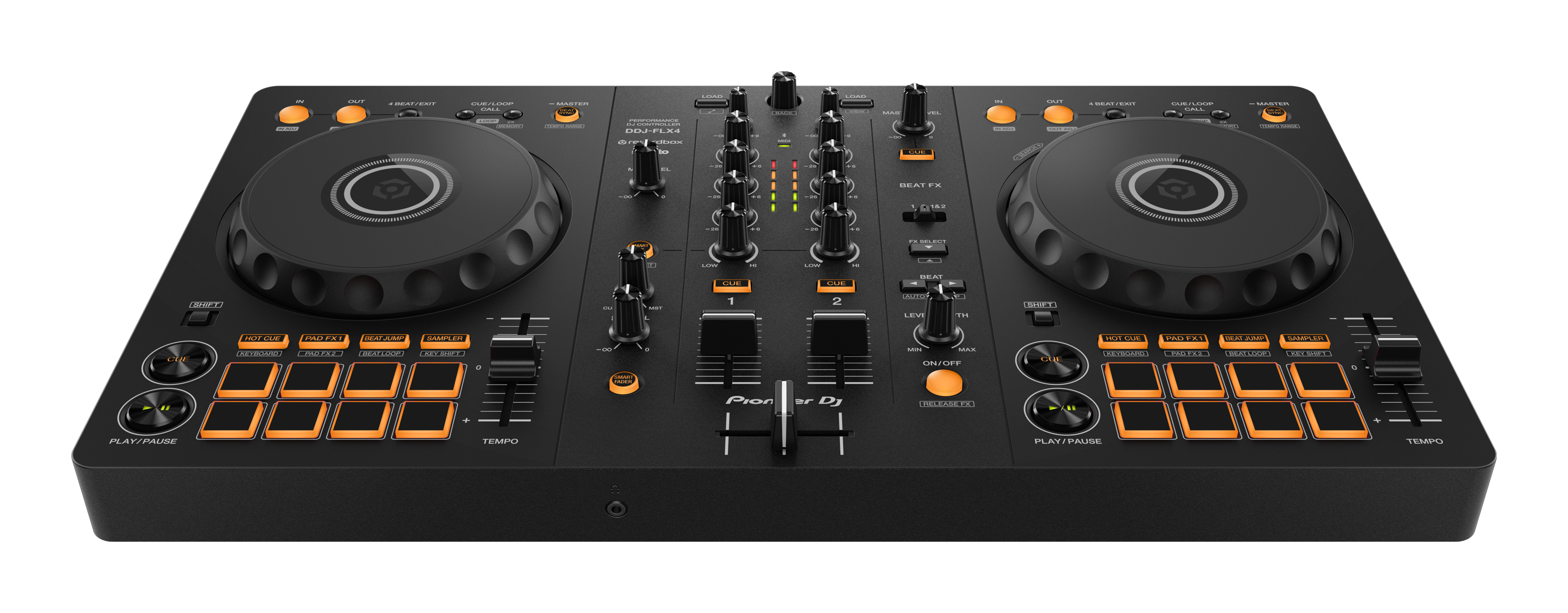 Pioneer DJ DDJ-FLX4 - 2-Channel DJ Controller for Rekordbox and Serato - Open Box