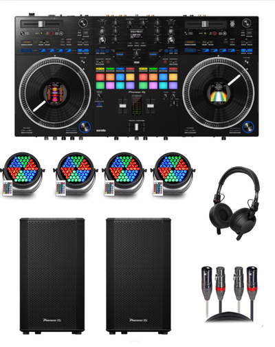 Pioneer DJ DDJ-REV7 "Party Rocker" Bundle.
