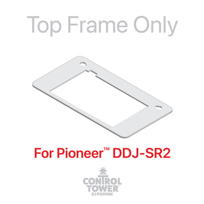 ProX Replacement for Pioneer DDJ-SR2 Top Face Plate for Control Tower DJ Podium White Finish