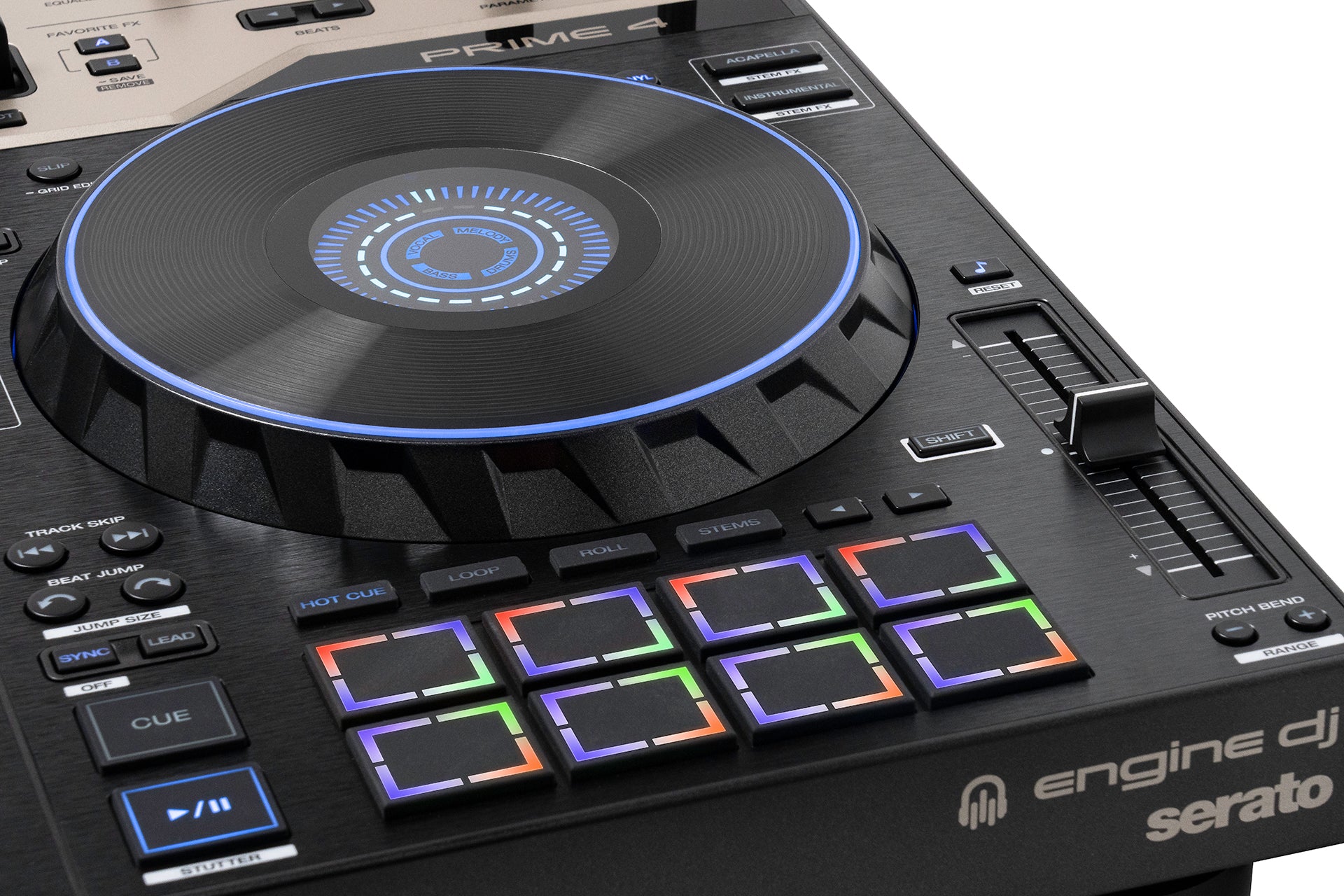 Denon DJ Prime 4 G2 - 4-Channel Standalone DJ System with Built-in FX, Lighting Outputs and Stems.