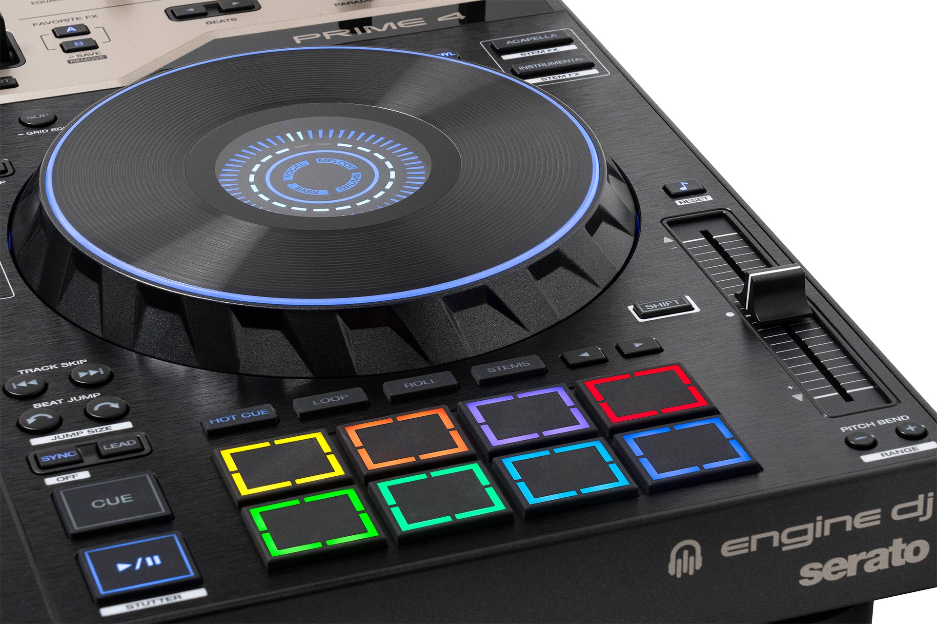 Denon DJ Prime 4 G2 - 4-Channel Standalone DJ System with Built-in FX, Lighting Outputs and Stems.