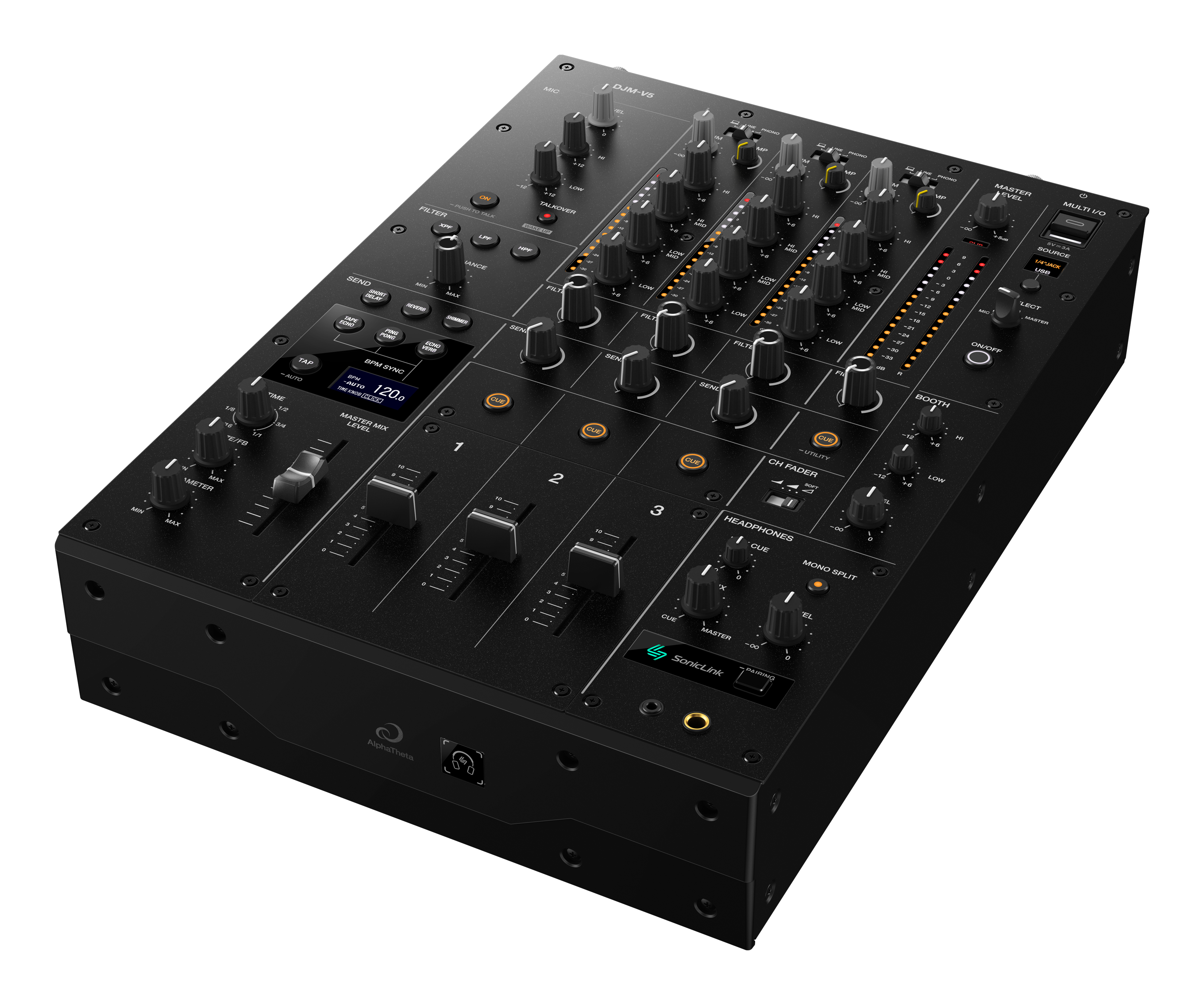 AlphaTheta DJM-V5 - 3-Channel DJ Mixer - Open Box