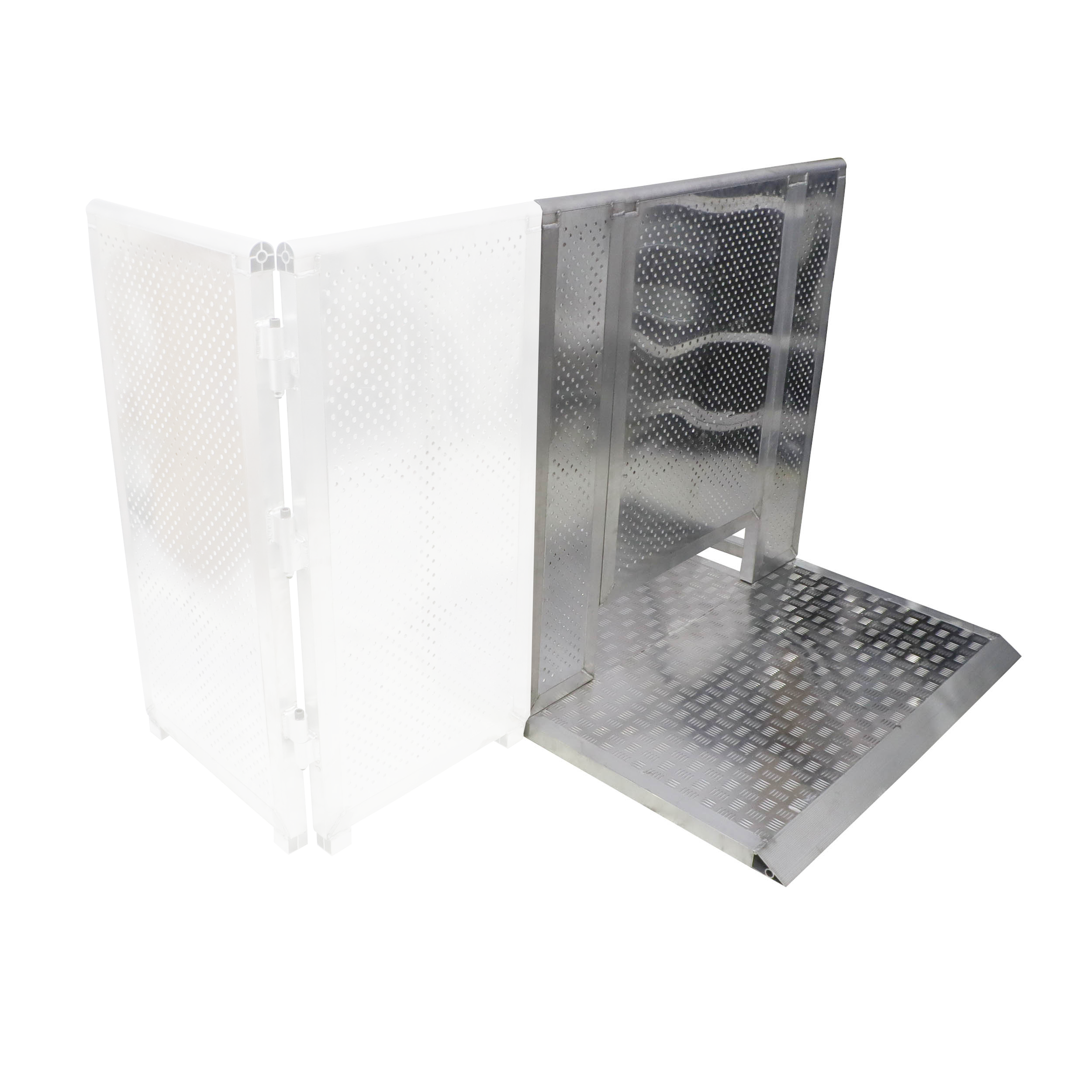 ProX 4FT Heavy-duty Aluminum Ventilated Crowd Barrier Door and Base