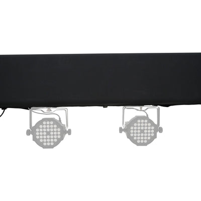 ProX Set of 2 9.84 FT 3.00M Box Truss 3 Side Black Scrim Cover incl. Bag