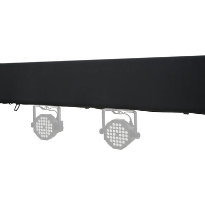 ProX Pair 6.56 FT 2.00M Box Truss 3 Side Black Scrim Cover incl. Bag